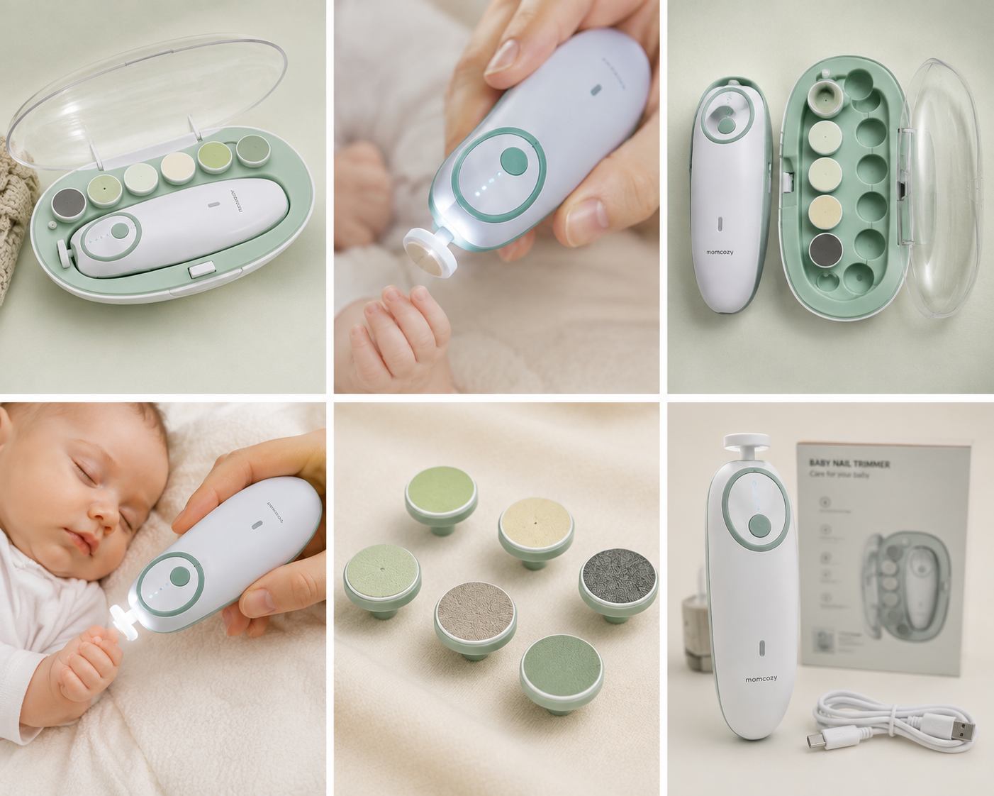 Gentle Baby Nail Trimmer Electric Rechargeable